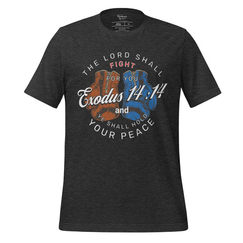 Exodus 14:14 Lord Fight Boxing Christian T-Shirt